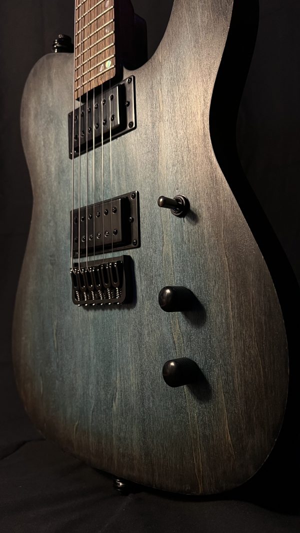 6 String T-Style Custom - Marbled Blue Burst - Image 8