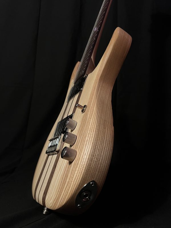 GB6T Electric Guitar - Walnut Maple Ash - Handmade - Satin - Image 3