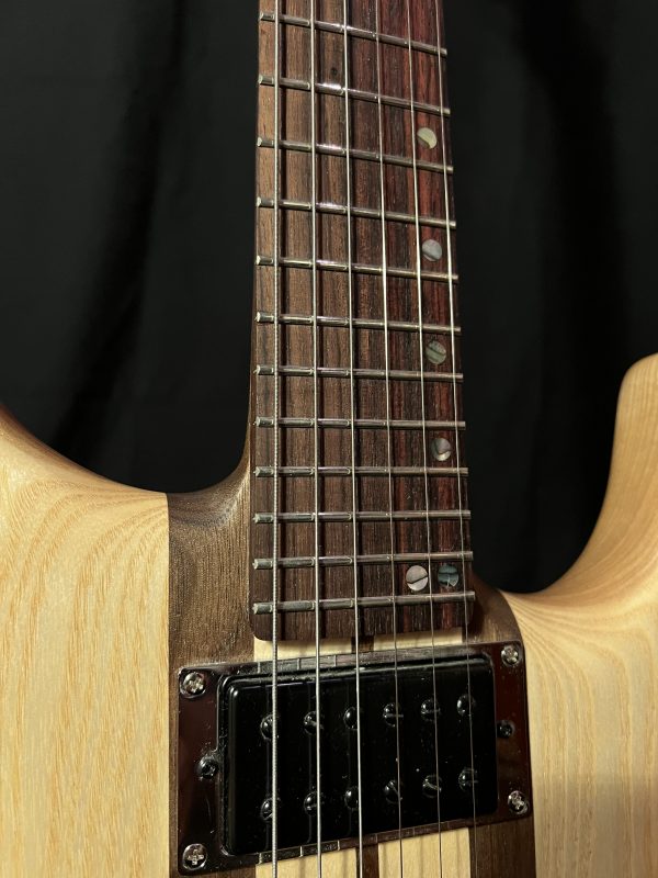 GB6T Electric Guitar - Walnut Maple Ash - Handmade - Satin - Image 4