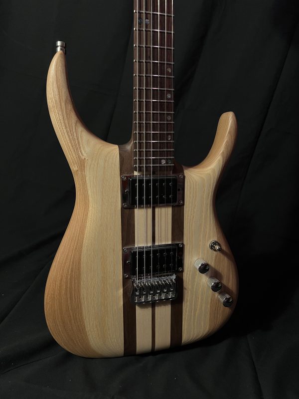 GB6T Electric Guitar - Walnut Maple Ash - Handmade - Satin - Image 8